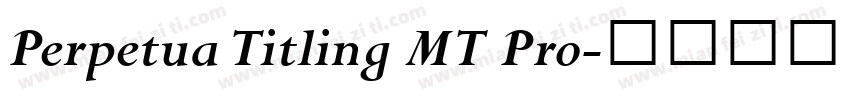 Perpetua Titling MT Pro字体转换